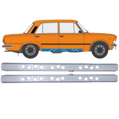 Notranji popravni panel praga za Fiat 125p 1968-1991 / Levo+Desno / Komplet 12545