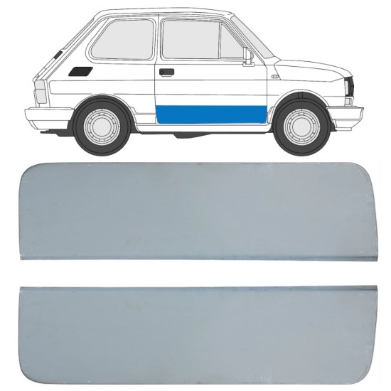 Popravni panel vrat za Fiat 126p 1972-2000 / Levo+Desno / Komplet 17262