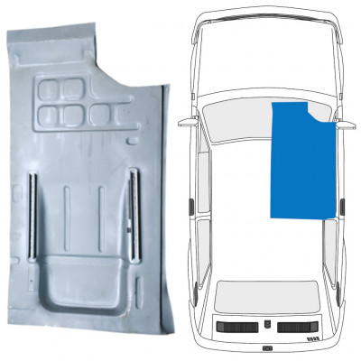 Popravni panel spodnjega dela podvozja za Fiat 126p 1972-2000 / Desna 7572