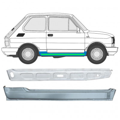 Popravni panel notranjega in zunanjega praga za Fiat 126p 1972-2000 / Desna 11716