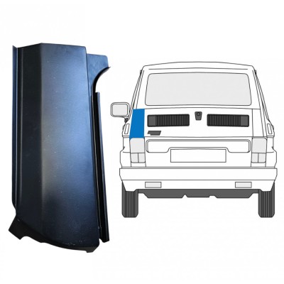 Popravni panel zadnjega vogala za Fiat 126p 1972-2000 / Leva 14960