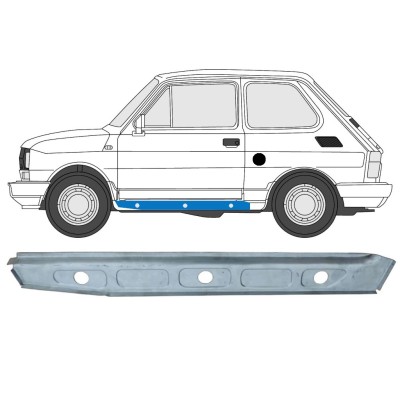 Notranji popravni panel praga za Fiat 126p 1972-2000 / Leva 15122