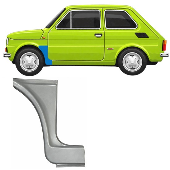 Popravni panel prednjega blatnika za Fiat 126p 1972-1994 ST/FL / Leva 11218