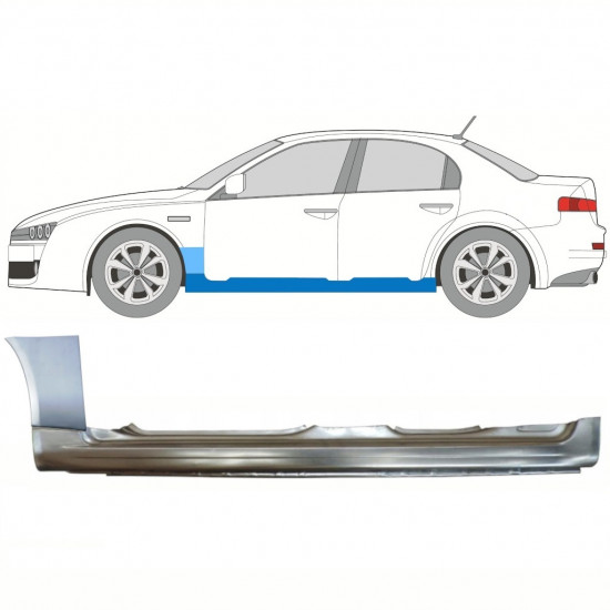 Popravni panel praga in sprednjega blatnika za Alfa Romeo 159 2005-2012 / Leva / Komplet 11300