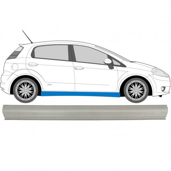 Prag za Fiat Punto / Grande / Evo 2005-2018 / Levo = Desno (simetrično) 6492