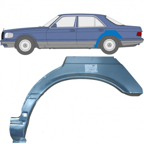 Bok delni za Mercedes S-class 1979-1991 / Leva 6738