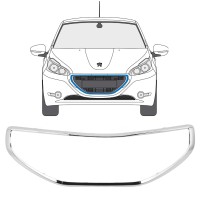 Okvir maske hladilnika za Peugeot 208 2012-2015 16197
