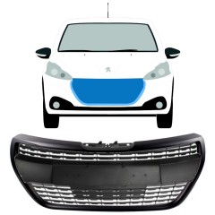 Črna Rešetka za Peugeot 208 2015-2019 ALLURE / Komplet 7537