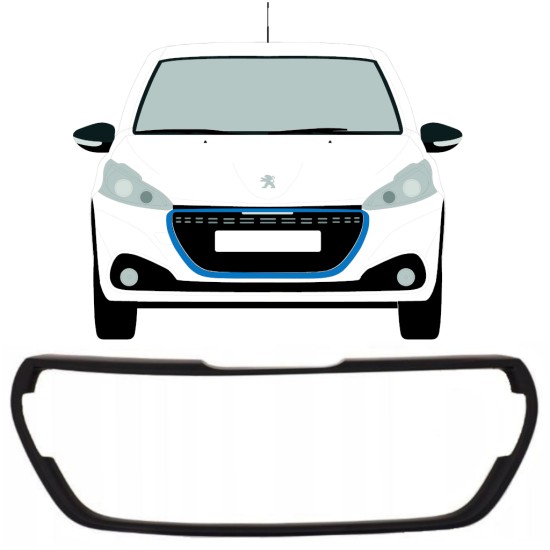 Okvir maske hladilnika za Peugeot 208 2015-2019 16199