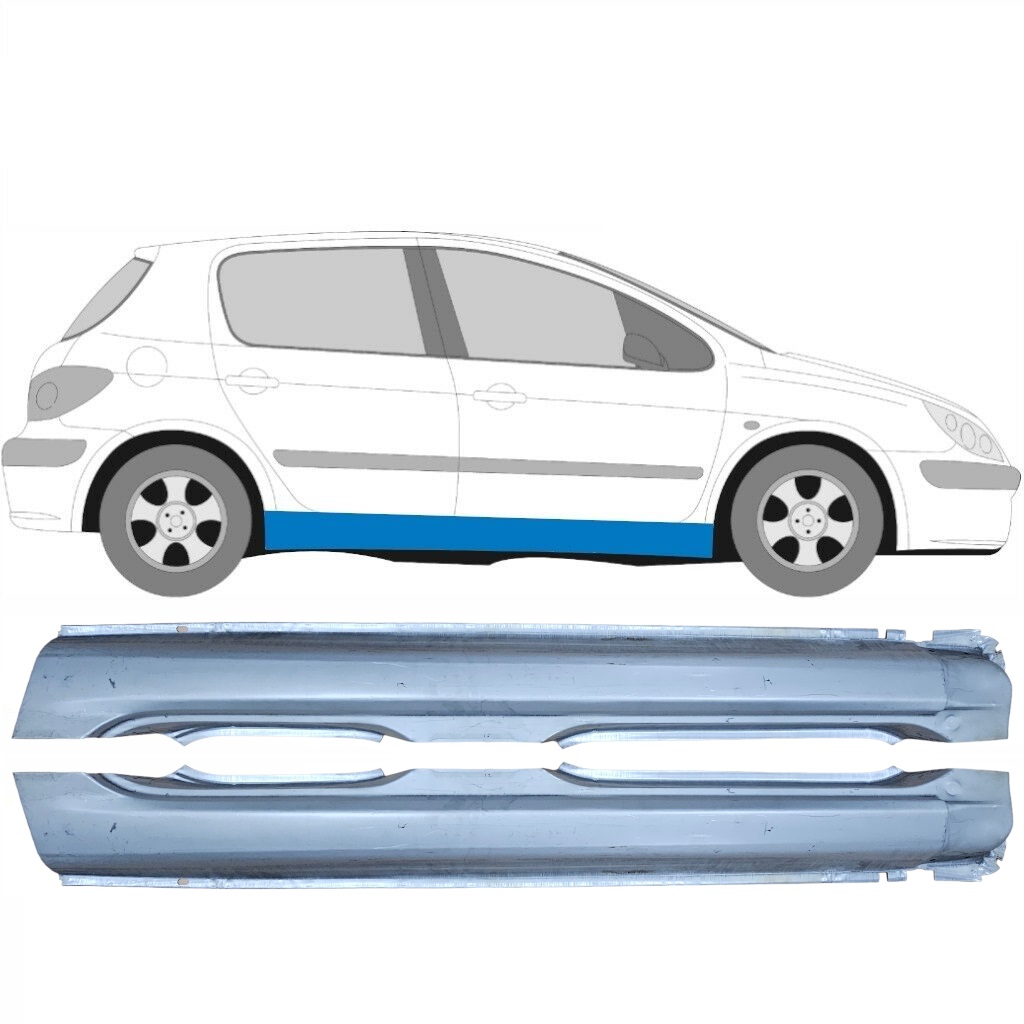 Prag Za Peugeot 307 2001-2008 / Levo+Desno / Komplet 9246