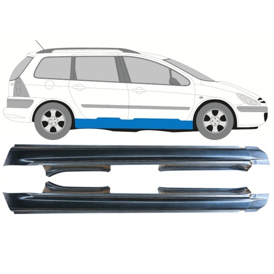 Prag za Peugeot 307 2001-2008 / Levo+Desno / COMBI / Komplet 16969