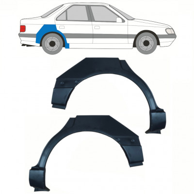 Bok delni za Peugeot 405 1987-1996 / Levo+Desno / Komplet 10783