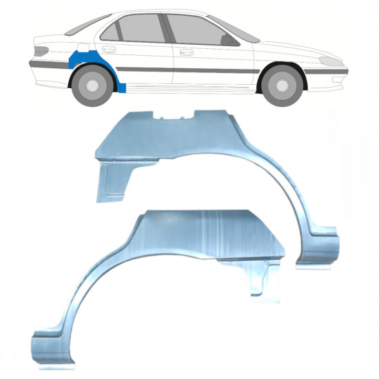 Bok delni za Peugeot 406 1995-2005 / Levo+Desno / Komplet 9338