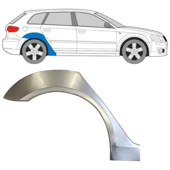 Bok delni za Audi A3 8P 2003-2012 / Desna 15208