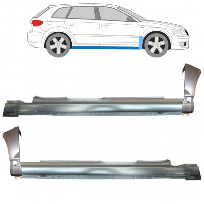 Popravni panel praga in sprednjega blatnika za Audi A3 8P 2003-2012 11149