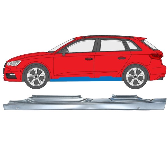 Prag za Audi A3 8V 2012-2020 / Leva / HATCHBACK 17284