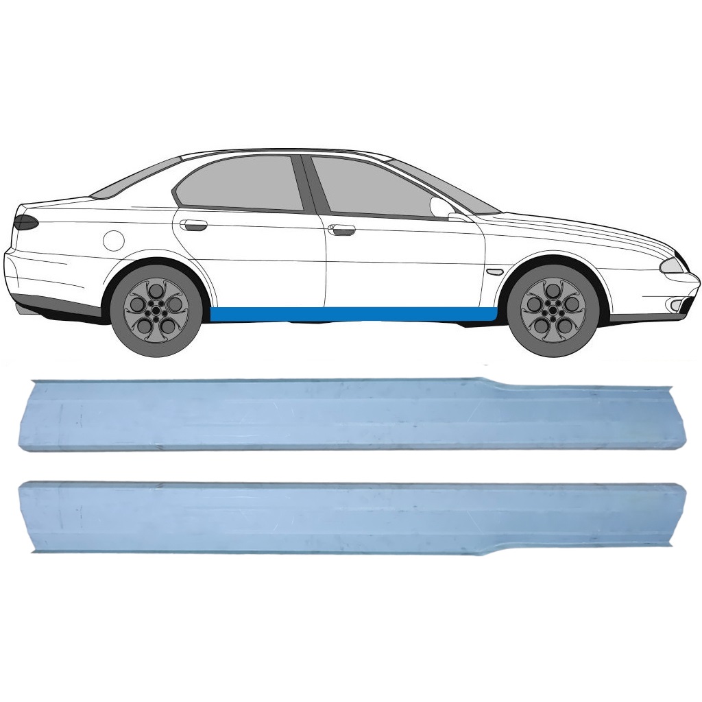 Prag Za Alfa Romeo 166 1998-2007 / Levo+Desno / Komplet 9401