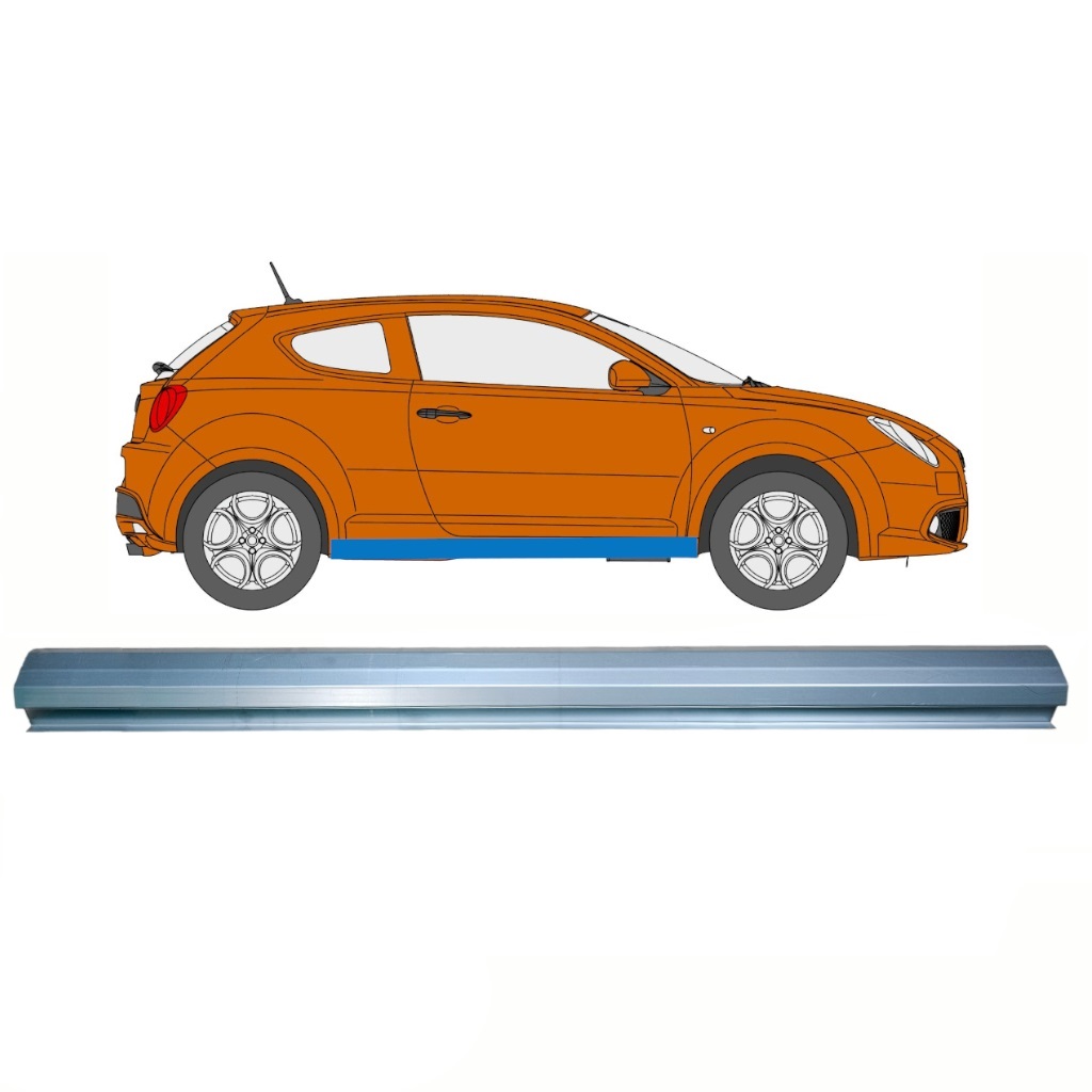 Prag Za Alfa Romeo Mito 2008-2018 / Levo = Desno (Simetrično) 10707