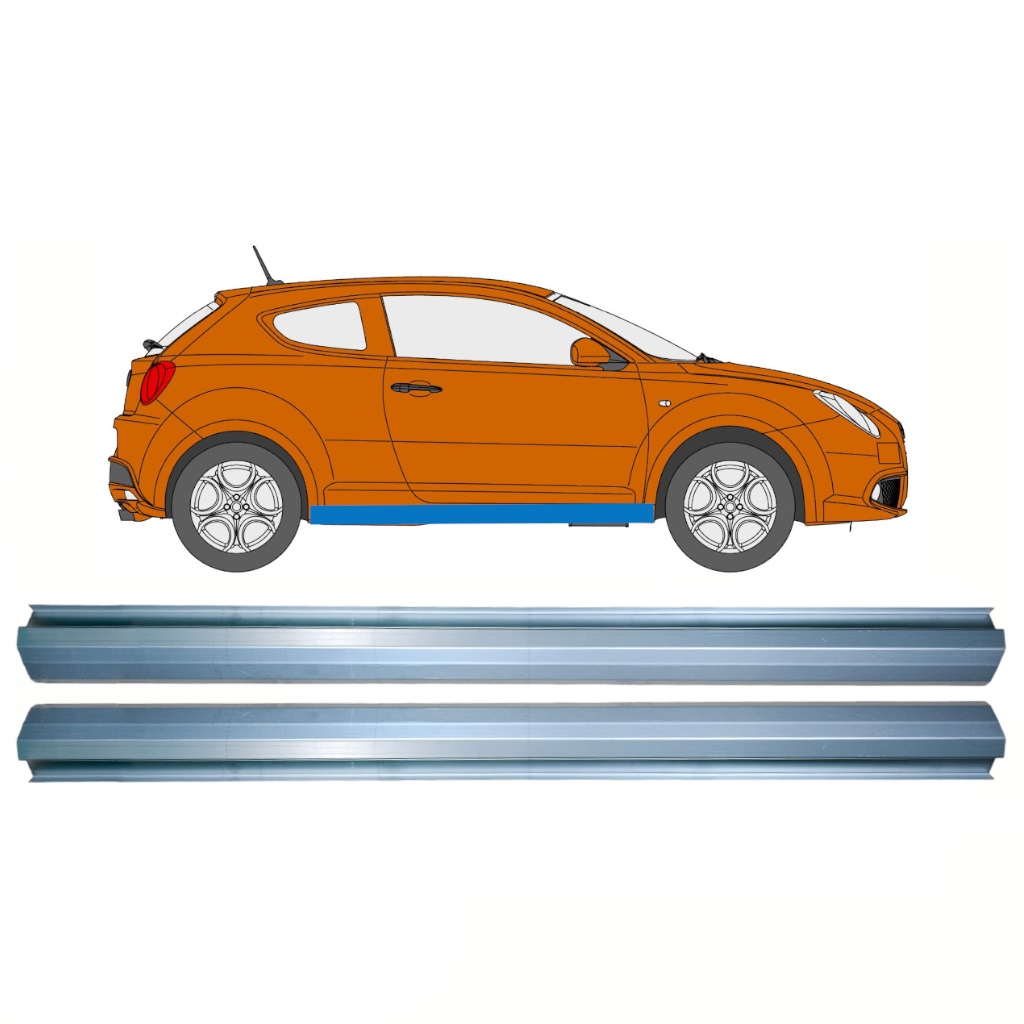 Prag Za Alfa Romeo Mito 2008-2018 / Levo = Desno (Simetrično) / Komplet 10708