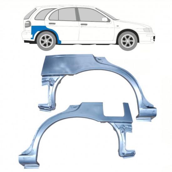 Bok delni za Nissan Almera 1995-2000 / Levo+Desno / Komplet 10223