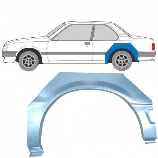 Bok delni za Opel Ascona C / Vauxhall Cavalier 1981-1988 / Leva 7290