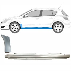 Popravni panel celotnega praga in sprednjega blatnika za Opel Astra H 2003-2014 / Leva / Komplet 11162