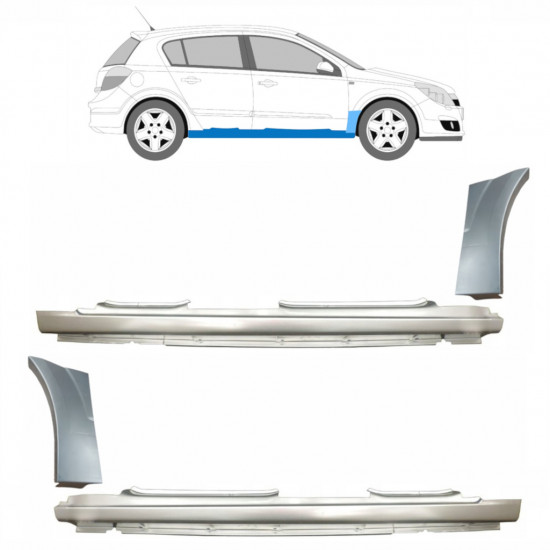 Popravni panel praga in sprednjega blatnika za Opel Astra 2003-2014 11163