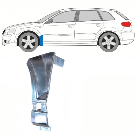 Popravni panel prednjega blatnika za Audi A3 8P 2003-2012 / Leva 8352