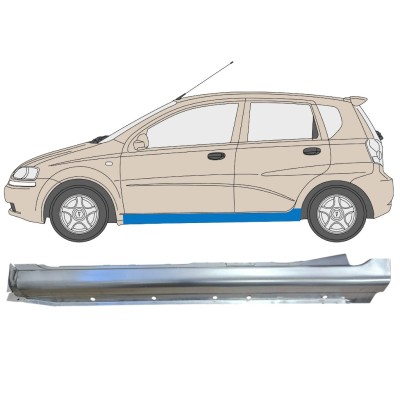 Prag za Chevrolet Aveo 2003-2006 / Leva / HATCHBACK 14538