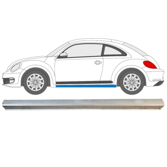 Popravni panel spodnjega praga za Volkswagen Beetle 2011-2019 / Leva 15096 Popravni panel spodnjega praga za Volkswagen Beetle 2011-2019 / Leva 15096
