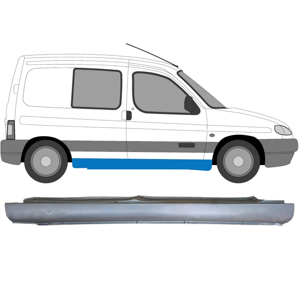 Prag Za Peugeot Partner 1996-2008 / Desna 6952
