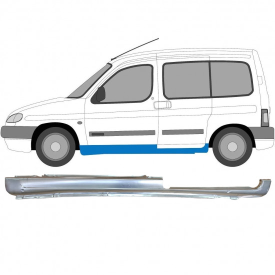 Prag za Peugeot Partner 1996- / Leva 6955