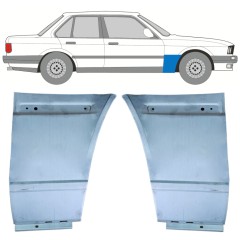 Popravni panel prednjega blatnika za BMW 3 E30 1982-1994 / Levo+Desno / COMBI / SEDAN / Komplet 11483