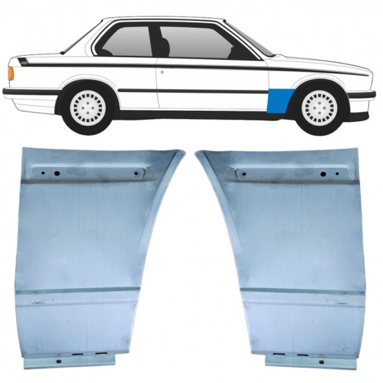 Popravni panel prednjega blatnika za BMW 3 E30 1982-1994 / Levo+Desno / Komplet 11483