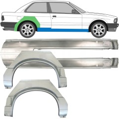 Reparaturni del praga in zadnjega blatnika za BMW 3 E30 1987-1994 / Levo+Desno / Komplet 9518