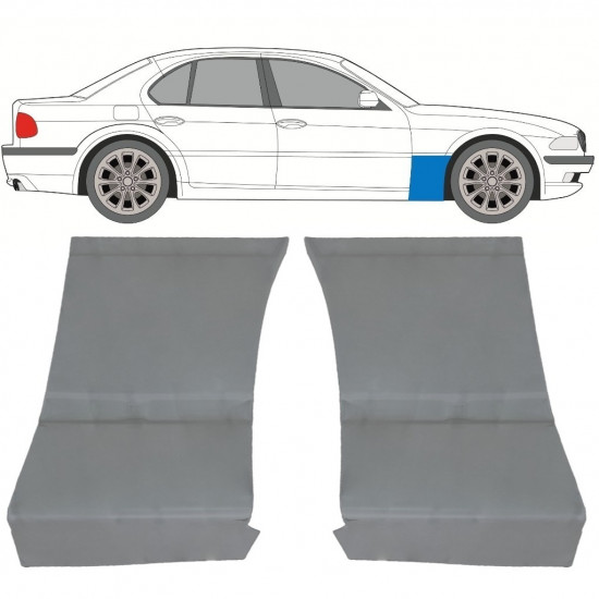 Popravni panel prednjega blatnika za BMW 7 E38 1994-2001 / Komplet 11787