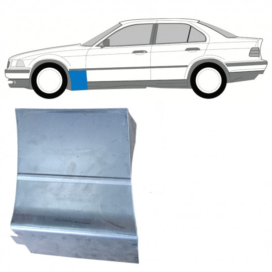 Popravni panel prednjega blatnika za BMW E36 3 Limo/ 1990-2000 / Leva / COMBI 7812