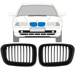 Rešetka za BMW 3 E46 1998-2006 / Levo+Desno / Komplet 11128