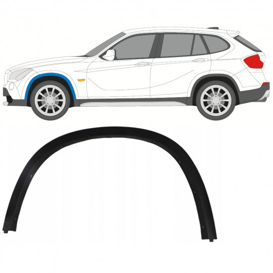 Sprednji blatnik zaščita za BMW X1 2009-2015 / Leva 7643