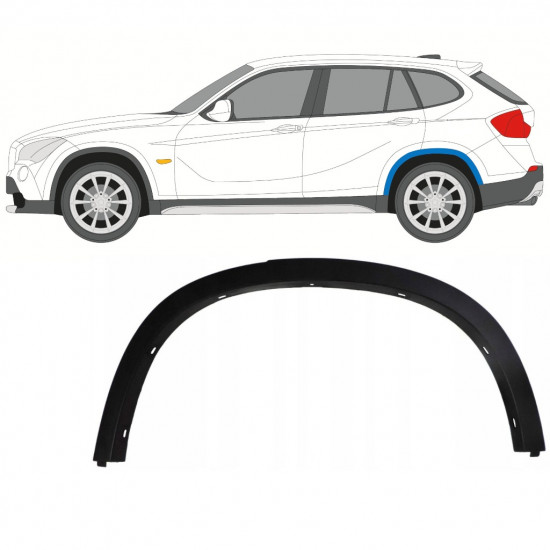 Obloga stranskega dela zadnjega blatnika za BMW X1 2009-2015 / Leva 7645