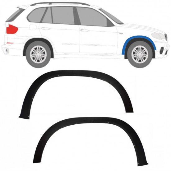 Sprednji blatnik zaščita za BMW X5 2006-2013 / Levo+Desno / Komplet 9428