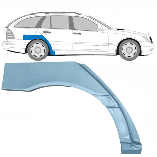 Bok delni za Mercedes C-class 2000-2007 / Desna / COMBI 9098