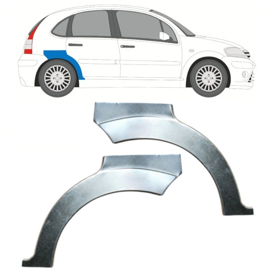 Bok delni za Citroen C3 2002-2010 / Levo+Desno / Komplet 14769