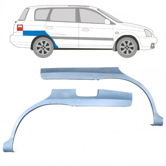 Bok delni za Kia Carens 1999-2006 / Levo+Desno / Komplet 9281