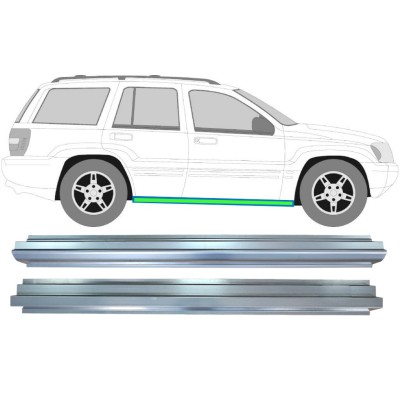 Popravni panel notranjega in zunanjega praga za Jeep Grand Cherokee 1998-2005 / Levo = Desno (simetrično) / Komplet 17005