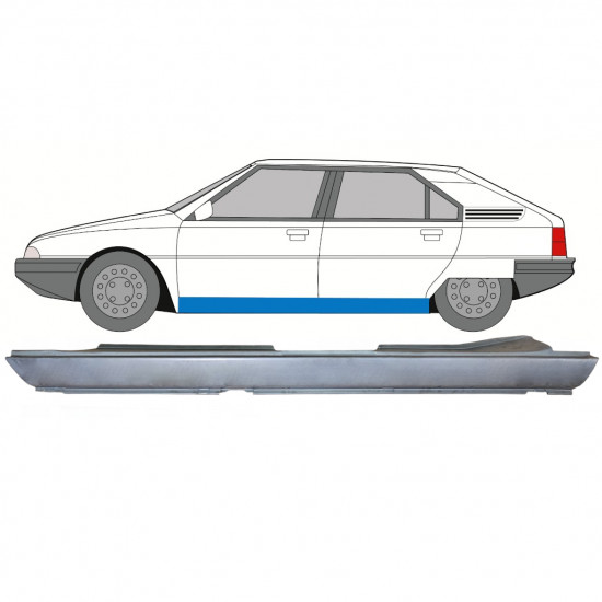 Prag za Citroen BX 1982-1994 / Leva 7672