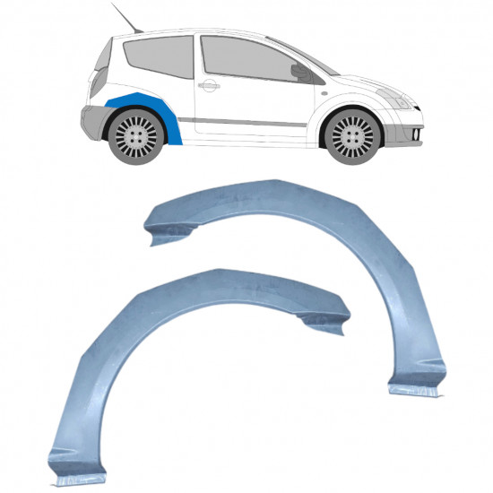 Bok delni za Citroen C2 2003-2009 / Komplet 11385