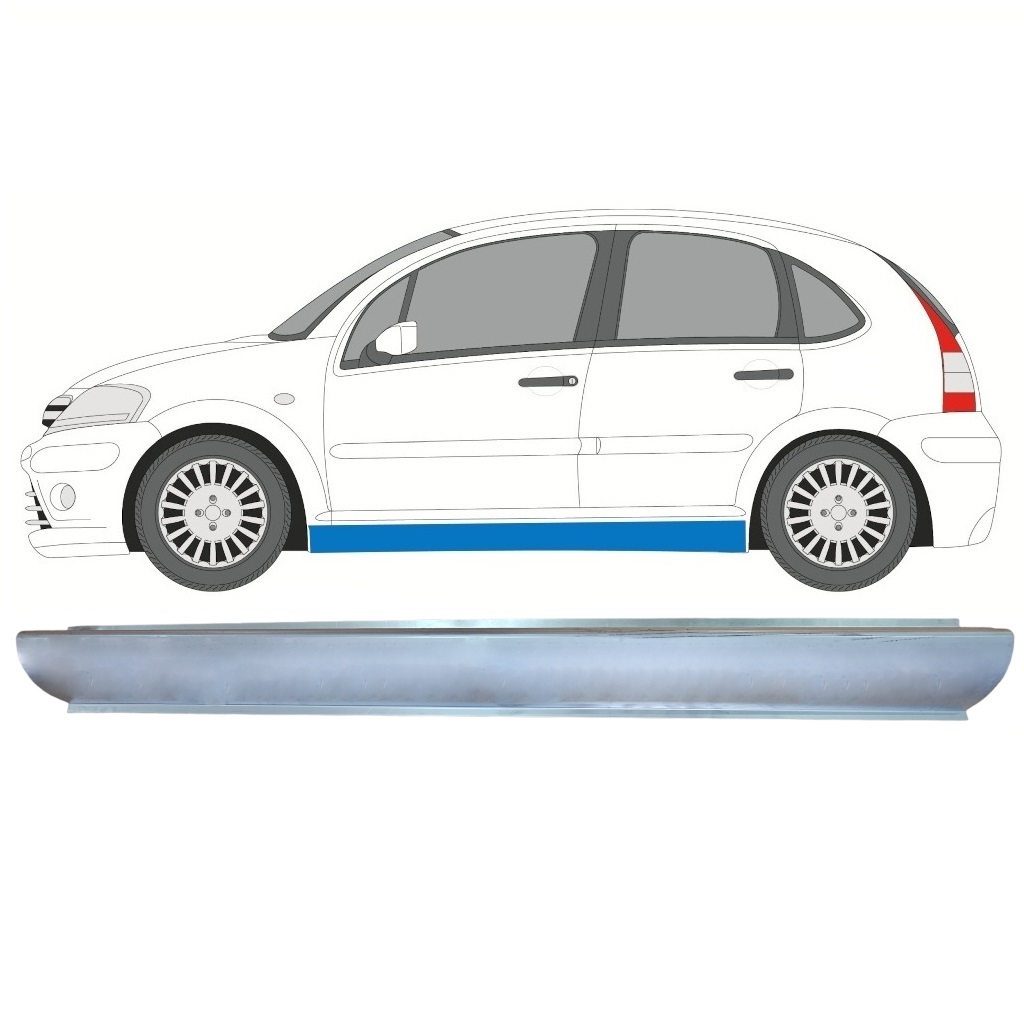 Prag Za Citroen C3 2002-2010 / Leva 10898