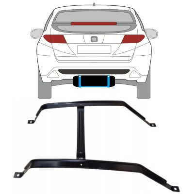 Trakovi za pritrditev rezervoarja goriva za Honda Civic 2005-2011 15042