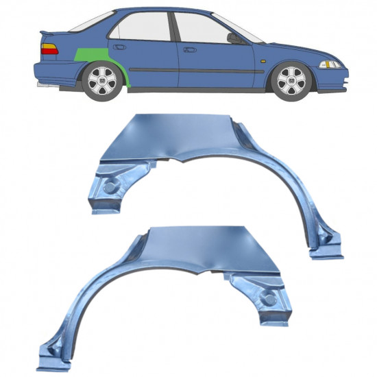 Bok delni za Honda Civic 1991-1995 / Levo+Desno / Komplet 10467